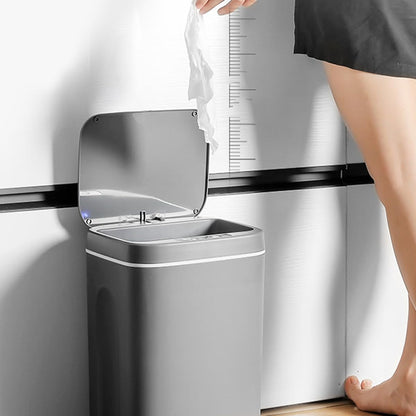 Smart Auto Sensor Trash Bin 🗑️✨ | Touch-Free Lid, Bathroom & Kitchen Use