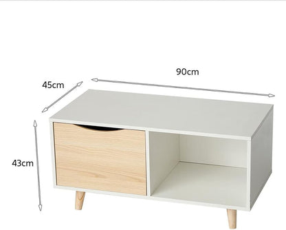 Minimalist Nightstand Table 🛏️✨ | Modern Bedside Storage Cabinet for Bedroom