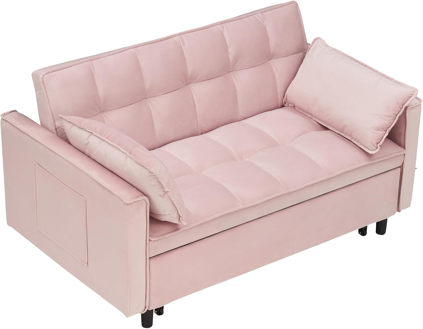 Velvet Floor Lounge Sofa 🛋️✨ | Convertible Soft Seating for Living Room & Bedroom