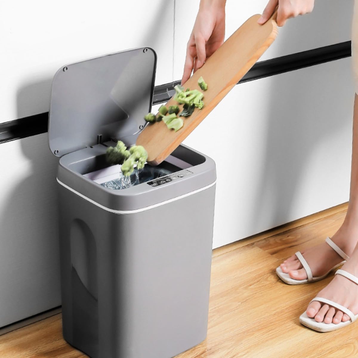 Smart Auto Sensor Trash Bin 🗑️✨ | Touch-Free Lid, Bathroom & Kitchen Use