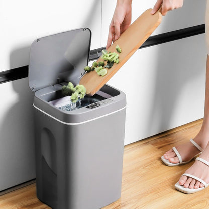 Smart Auto Sensor Trash Bin 🗑️✨ | Touch-Free Lid, Bathroom & Kitchen Use