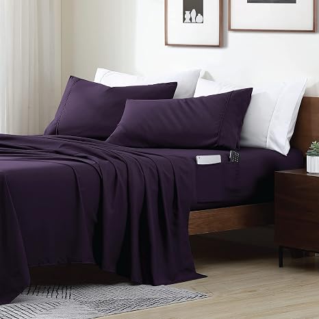 🛏️ Ultra Soft Microfiber Pillowcase Set – Breathable Bedding Comfort ✨