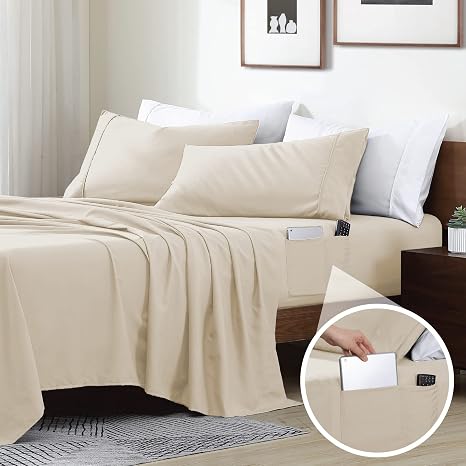 🛏️ Ultra Soft Microfiber Pillowcase Set – Breathable Bedding Comfort ✨