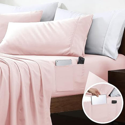 🛏️ Ultra Soft Microfiber Pillowcase Set – Breathable Bedding Comfort ✨