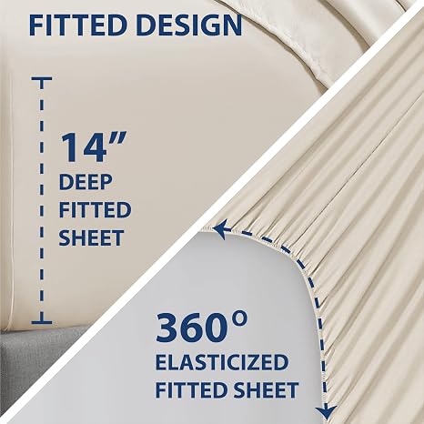 🛏️ Ultra Soft Microfiber Pillowcase Set – Breathable Bedding Comfort ✨
