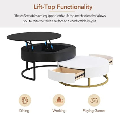Modern Storage Coffee Table 🪑✨ | Lift-Top Compartment Living Room Table