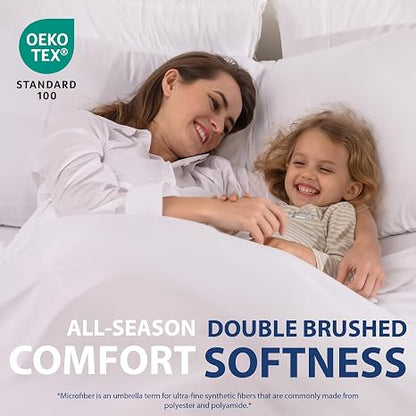 🛏️ Ultra Soft Microfiber Pillowcase Set – Breathable Bedding Comfort ✨