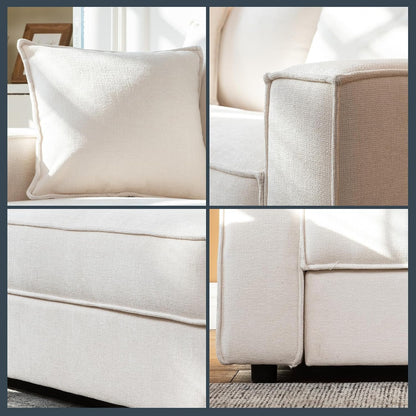 Modern Upholstered Loveseat 🛋️✨ | Compact Sofa for Apartment Living