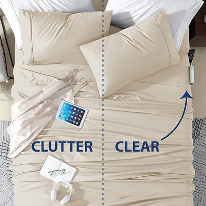 🛏️ Ultra Soft Microfiber Pillowcase Set – Breathable Bedding Comfort ✨